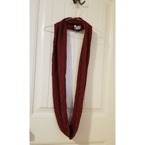 Burgundy infinity scarf